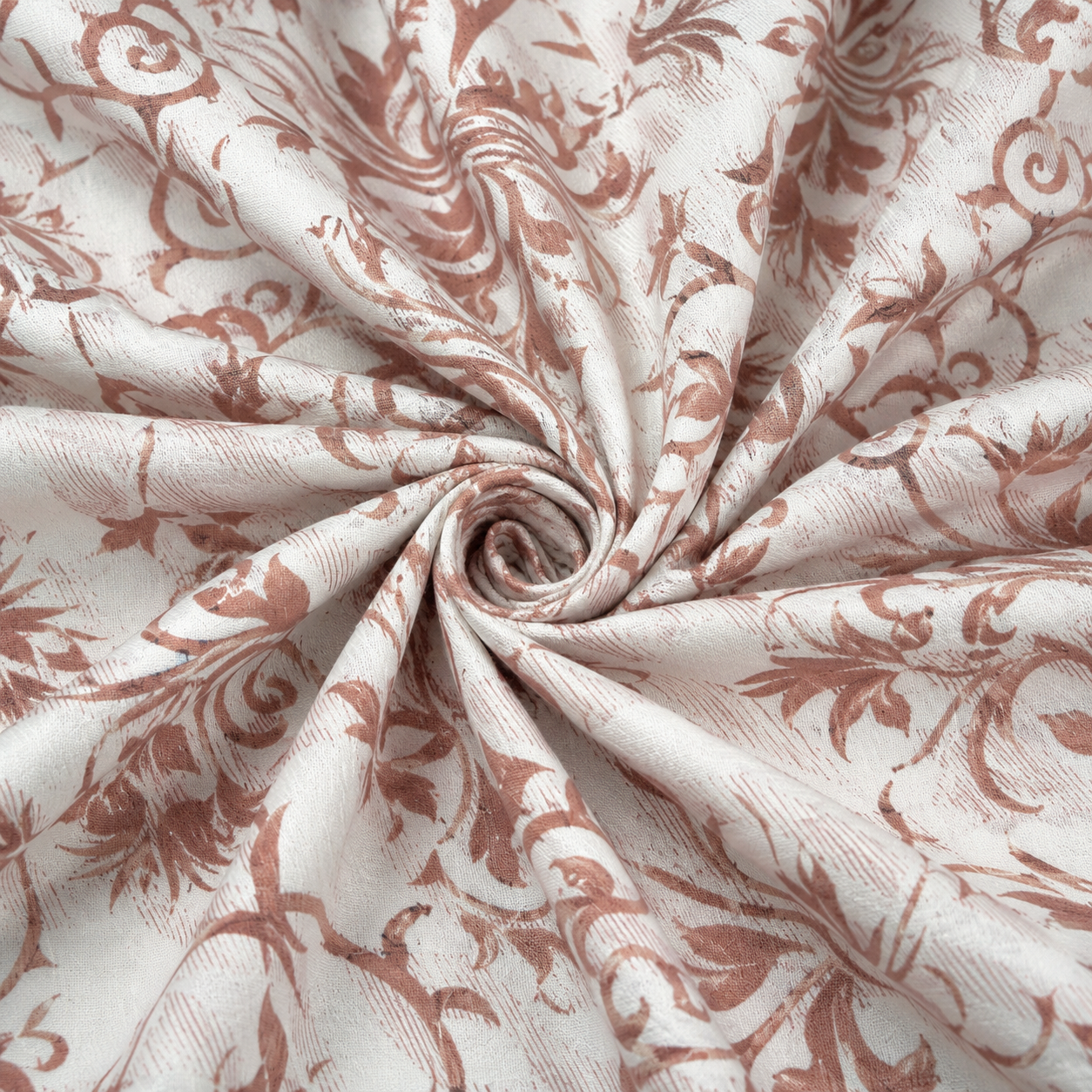 AD27 – Terracotta Ornamental Pure Cotton Super King Bedsheet Set