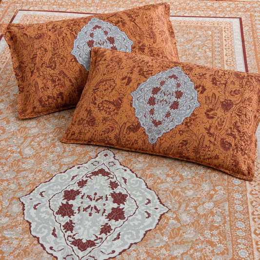 Cotton King Size Floral Bedsheet Set | Soft & Breathable | With 2 Pillow Covers