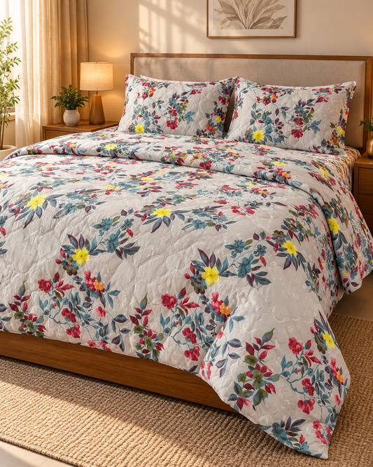 Floral Elegance 4-Piece Comforter Set – ADC1