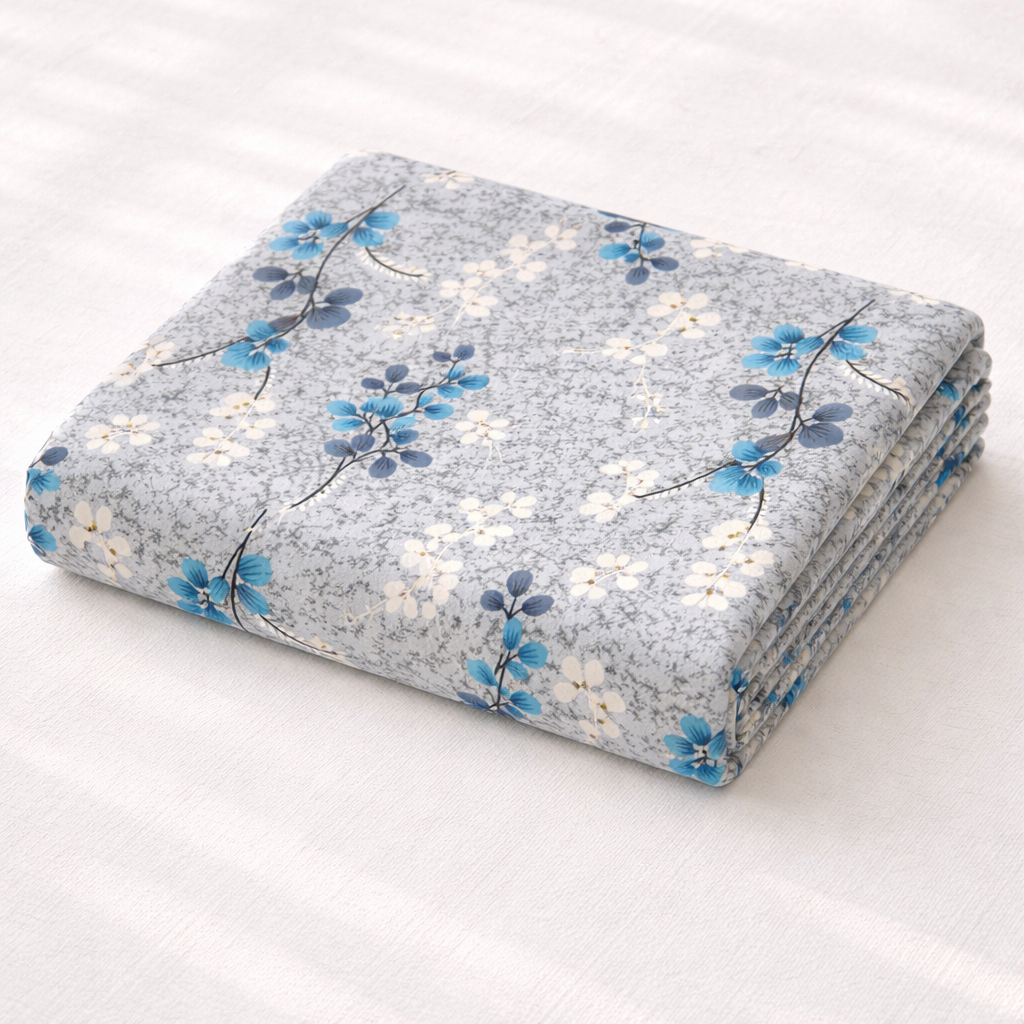 Single Bed Pure Cotton Bedsheet with Pillow Cover – Everyday Comfort | AH11