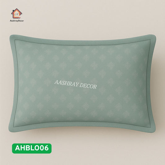 100% Cotton Printed King Size Bedsheet | Pastel Zigzag Stripes | Contrast Pista Green Pillow Covers | 275x275 cm | Elegant & Soft Finish