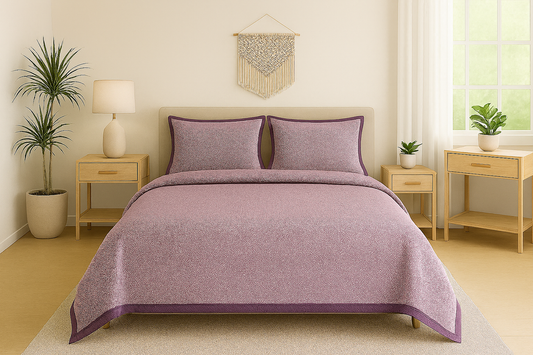 Reversible Cotton 2 Piece Single Bed Dohar – Ethnic & Geometric Elegance