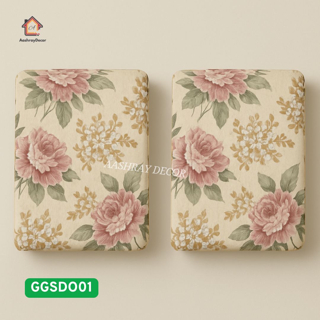 2 Pcs Floral Reversible Cotton Dohar Set | 300 GSM | Soft & Lightweight for AC Room