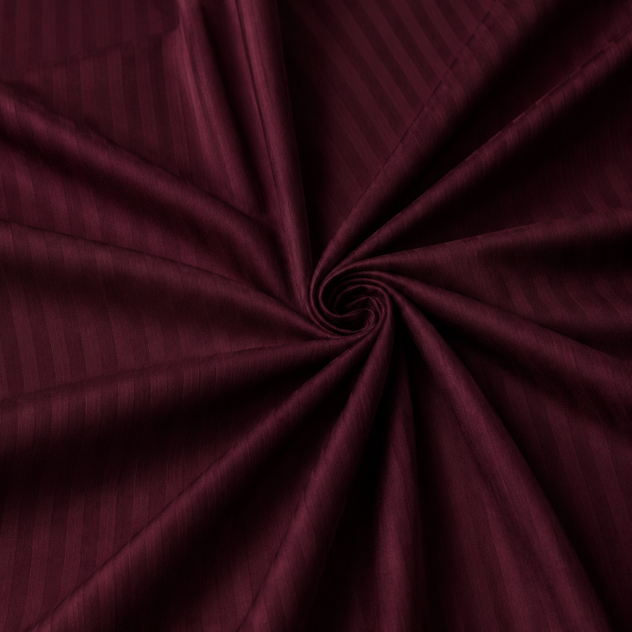 AD13 | Burgundy Striped 100% Cotton 300TC King Bedsheet with 2 Pillow Covers