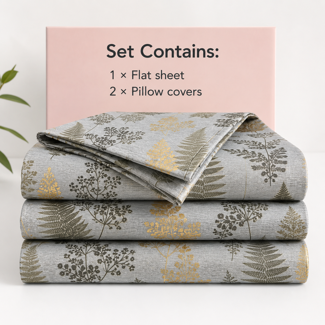 Super King Bedsheet Set | 210 TC Cotton| 2 Pillow Covers | AD16