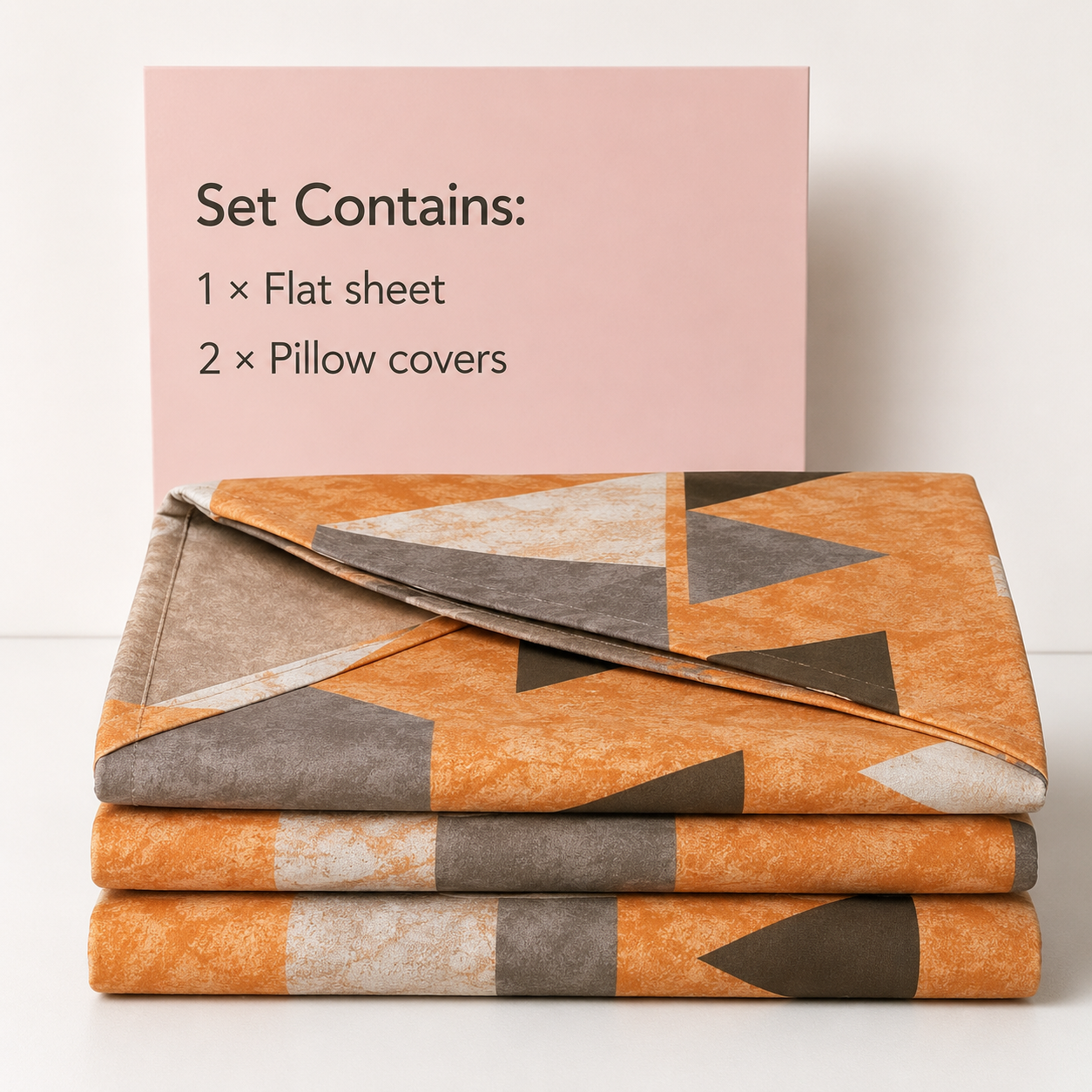 Super King Bedsheet Set | 210 TC Cotton| 2 Pillow Covers | AD17