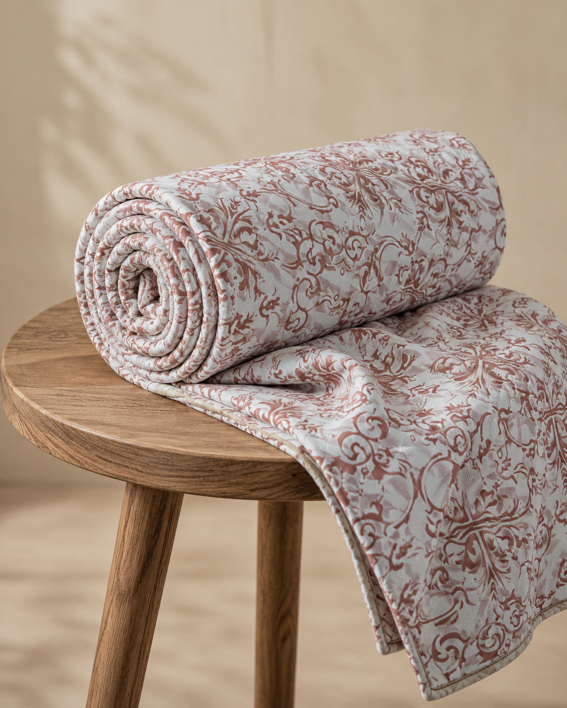 AD27 – Terracotta Ornamental Pure Cotton Super King Bedsheet Set