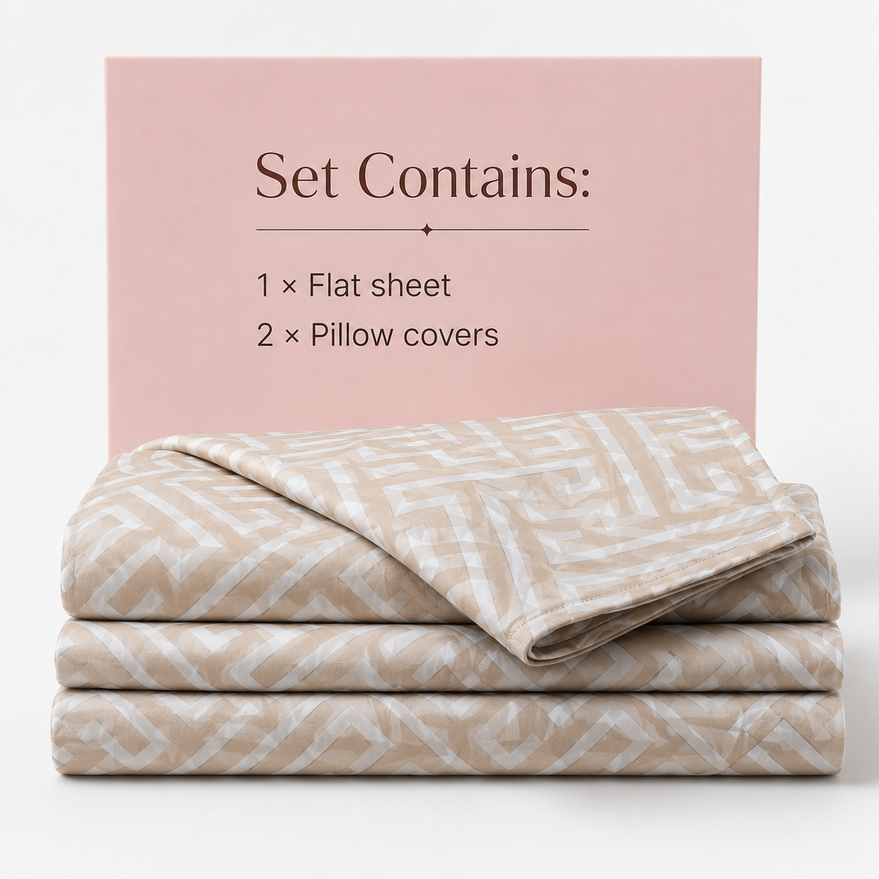 AD34 | Premium Cotton King Size Bedsheet Set