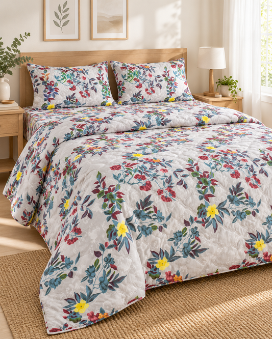 Floral Elegance 4-Piece Comforter Set – ADC1