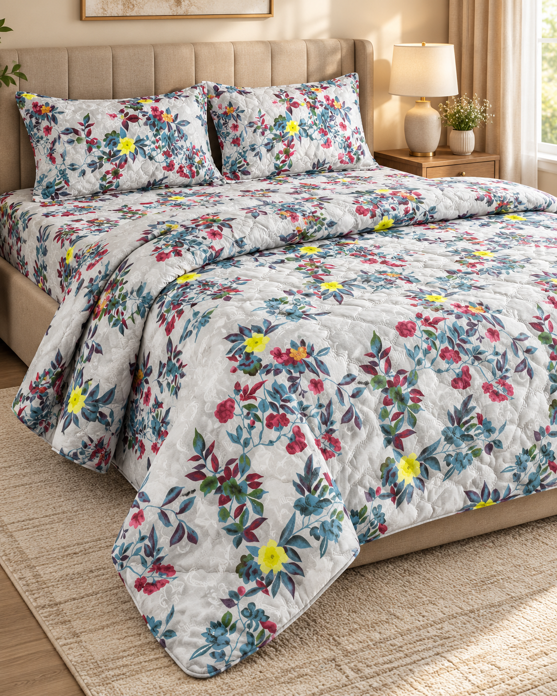 Floral Elegance 4-Piece Comforter Set – ADC1