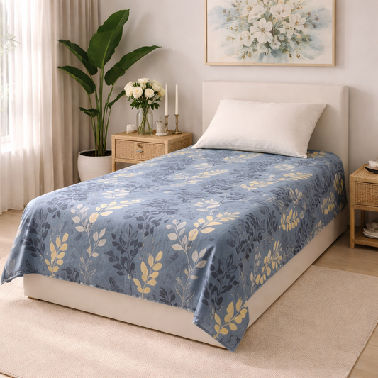 Single Bed Pure Cotton Bedsheet with Pillow Cover – Everyday Comfort | AH9