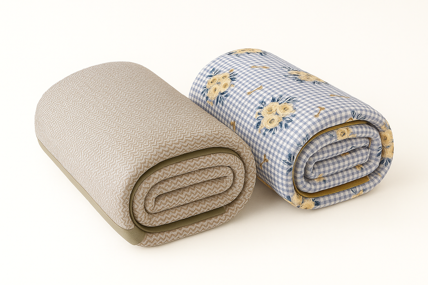 Reversible Cotton Dohar Set – Floral Bliss & Subtle Geometric