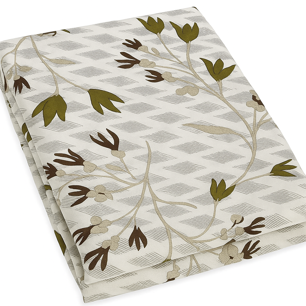 Cotton Super King Size Bedsheet with Contrasting Pillow Cases | Soft & Breathable | Premium 116 x 116 Inches