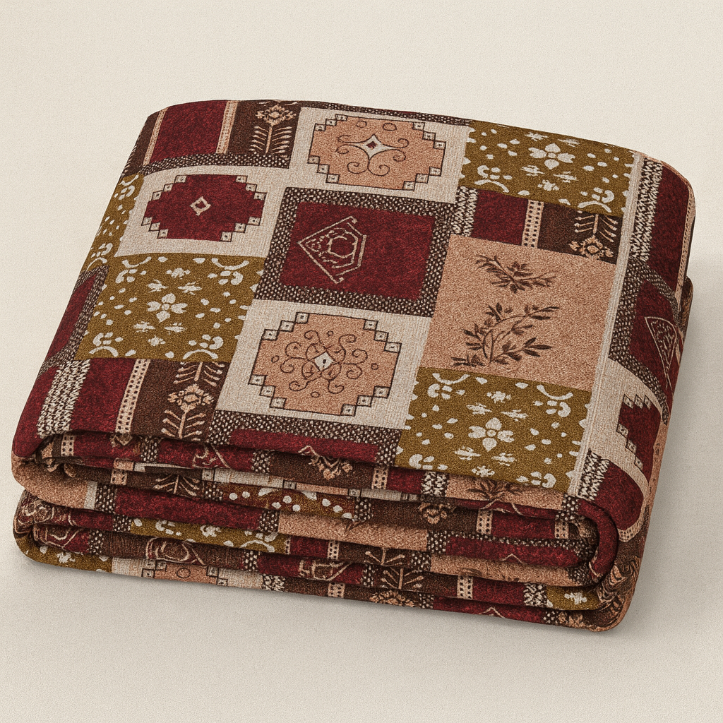 Heritage Patchwork Royale – Pure Cotton Super King Bedsheet 108x120 | AHPO15