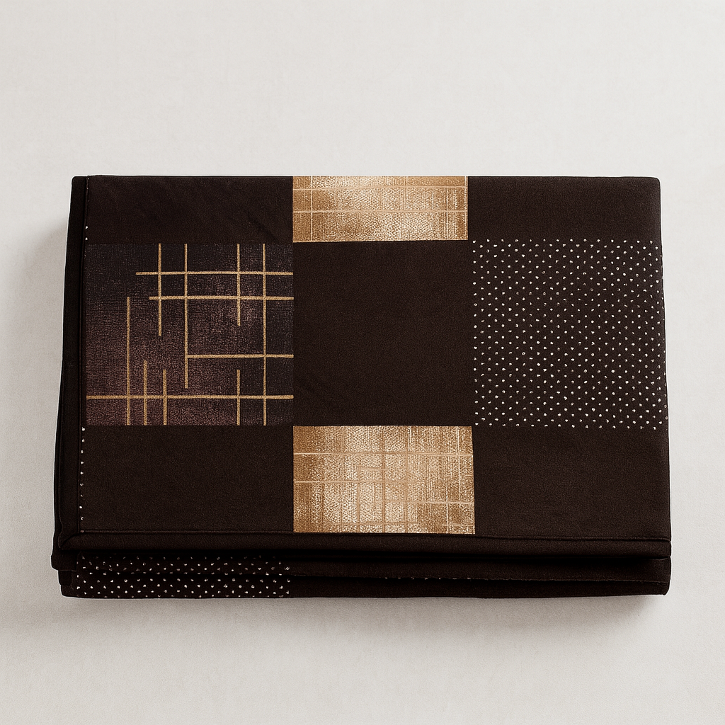 Midnight Rustic Checks – Pure Cotton Super King Bedsheet 108x120 | AHPO16