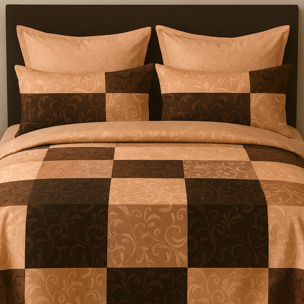 Classic Patchwork Country Comfort – Pure Cotton Super King Bedsheet 108x120 | AHPO12