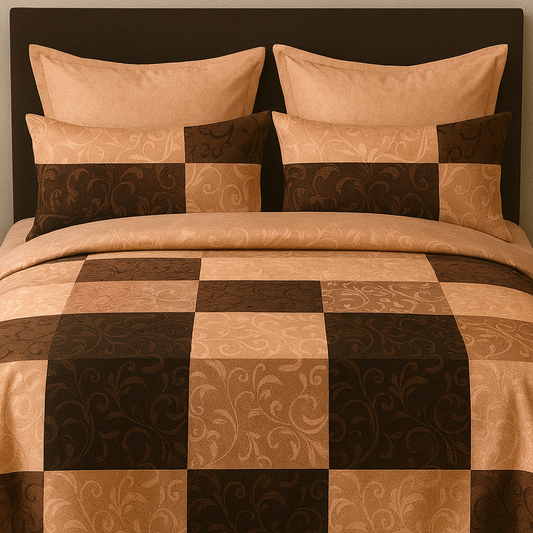 Classic Patchwork Country Comfort – Pure Cotton Super King Bedsheet 108x120 | AHPO12