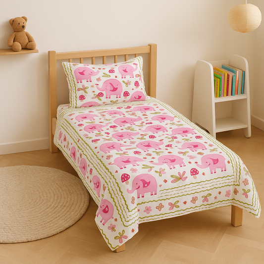 100% Cotton Baby Bedsheet | 60 x 90 Inches | Gentle, Breathable & Adorably Printed