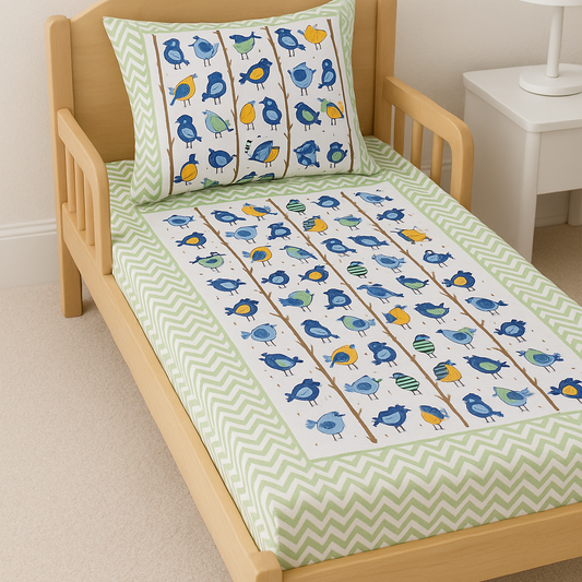 Pure Cotton Baby Bedsheet | 60 x 90 Inches | Ultra-Soft & Breathable | Gentle on Baby’s Skin