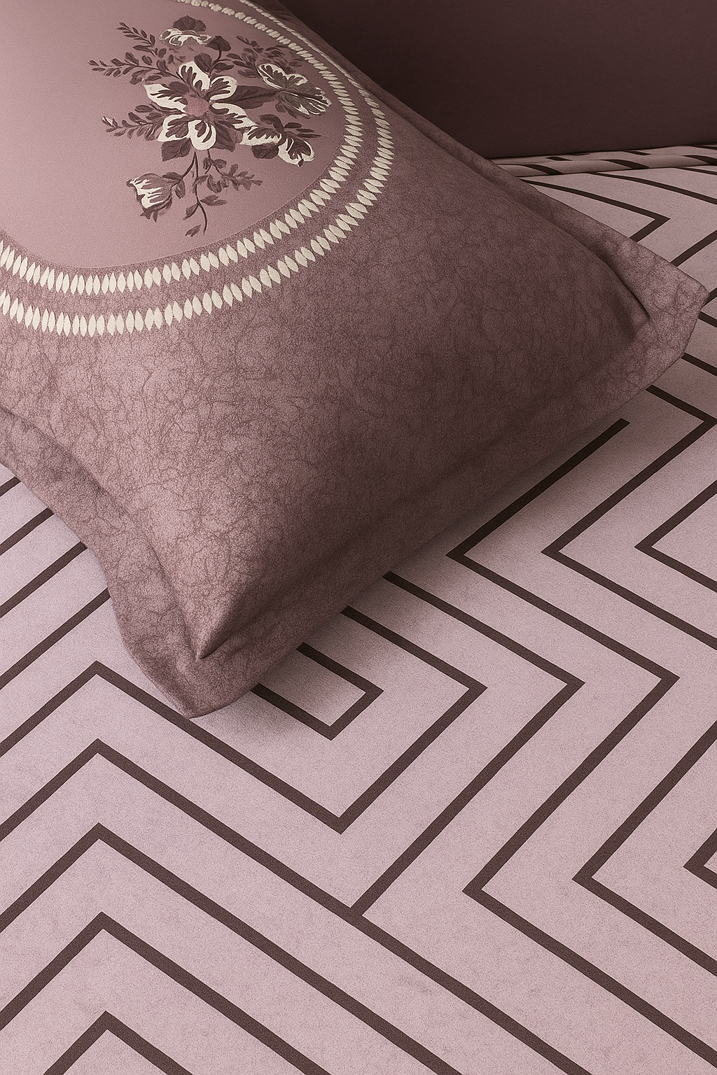 Sukhshala Super King Bedsheet Set | 210 TC Cotton| 2 Pillow Covers | AHED7