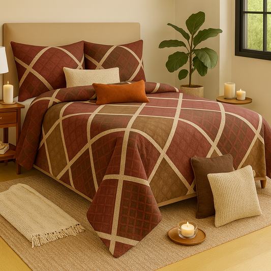 Nivriti Collection – Premium Cotton Double Bedsheet (90x108 inches) | AHST7