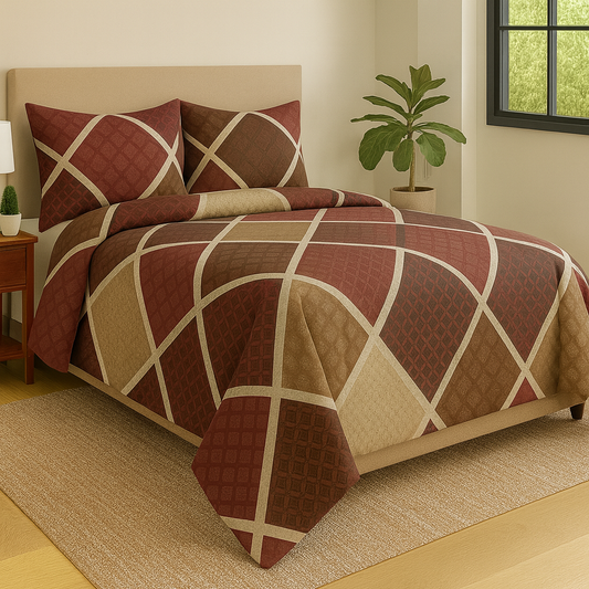 Nivriti Collection – Premium Cotton Double Bedsheet (90x108 inches) | AHST7