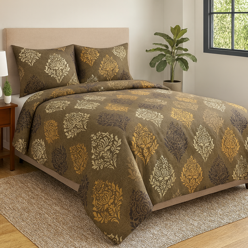 Nivriti Collection – Premium Cotton Double Bedsheet (90x108 inches) | AHST2