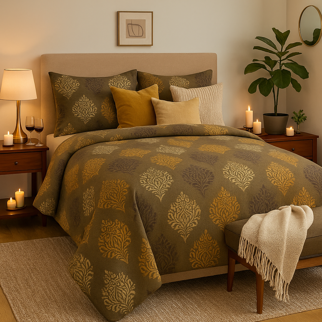 Nivriti Collection – Premium Cotton Double Bedsheet (90x108 inches) | AHST2