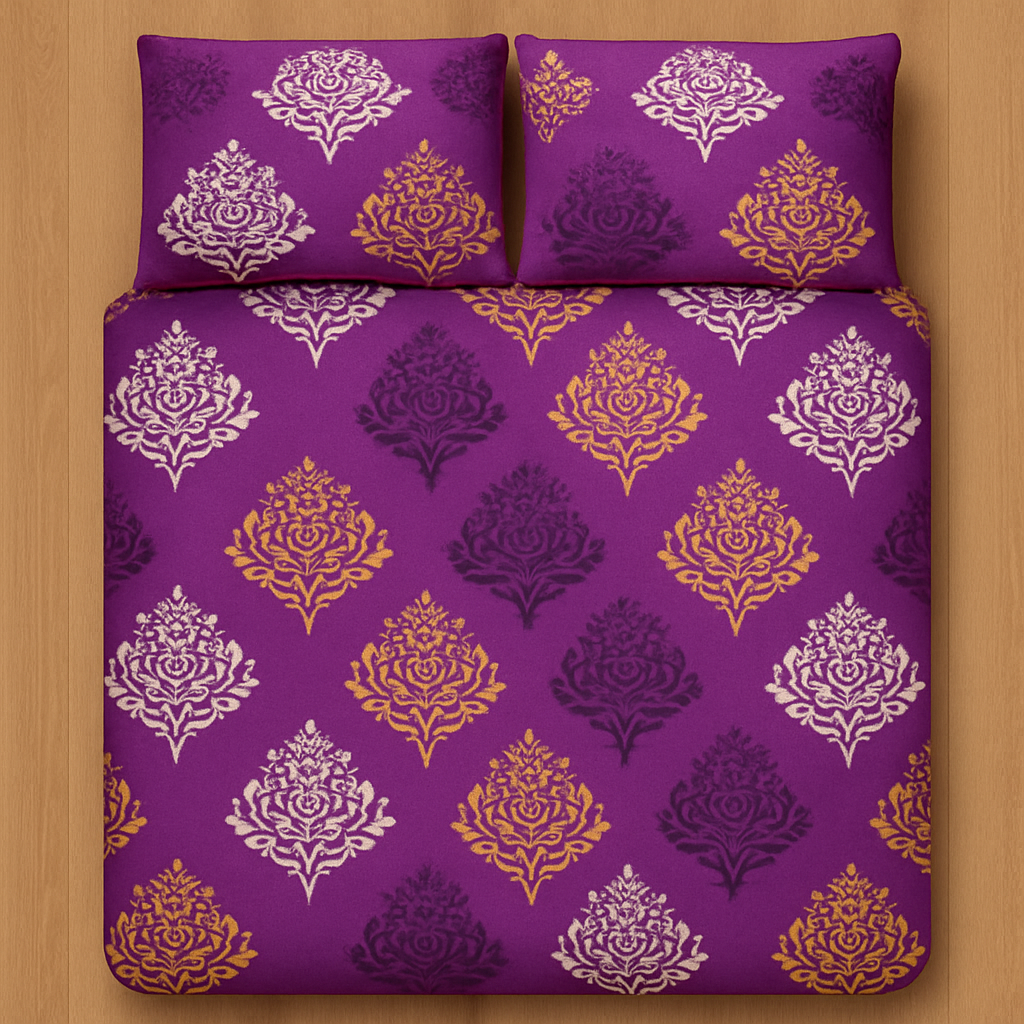 Nivriti Collection – Premium Cotton Double Bedsheet (90x108 inches) | AHST3