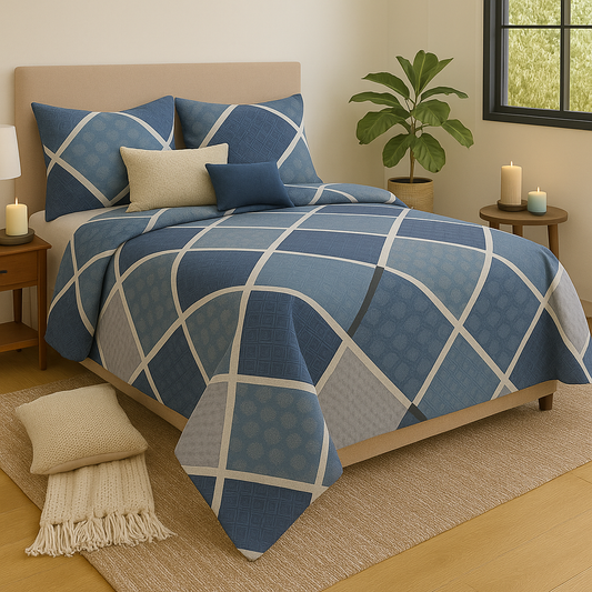 Nivriti Collection – Premium Cotton Double Bedsheet (90x108 inches) | AHST5