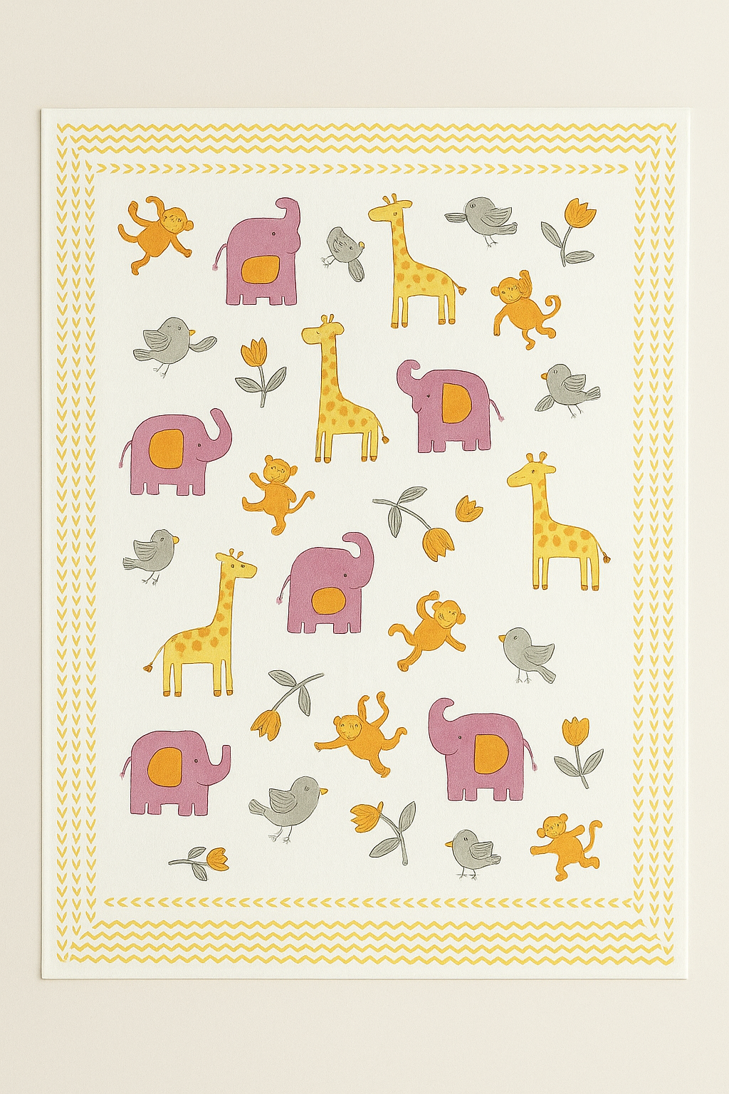 100% Cotton Baby Bedsheet – Soft, Breathable & Skin-Friendly | 60 x 90 Inches | Adorable Prints