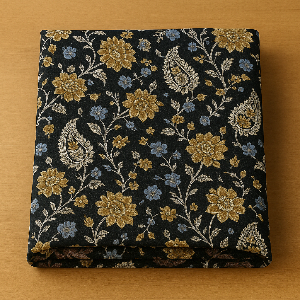 TANVAS Super King Bedsheet Set 108 x 120 cm| 210 TC Cotton|2 Pillow Covers | 100% COTTON | UNBLEACHED | UNIQUE DESIGNS | AHPO3