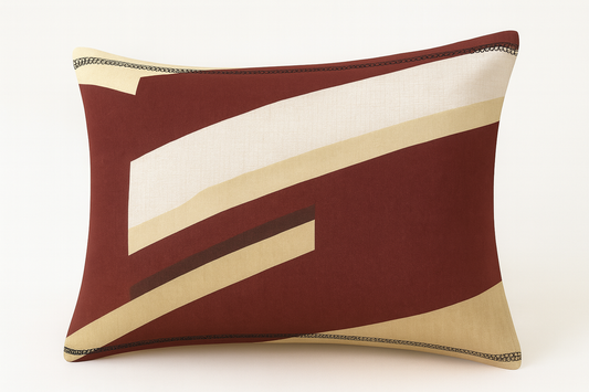 Aashray Decor 100% Cotton Double Bed Bedsheet with 2 Pillow Covers | Premium King Size (275 x 275 cm) | Modern Geometric Print in Brown & Beige | Soft, Breathable & Durable Fabric