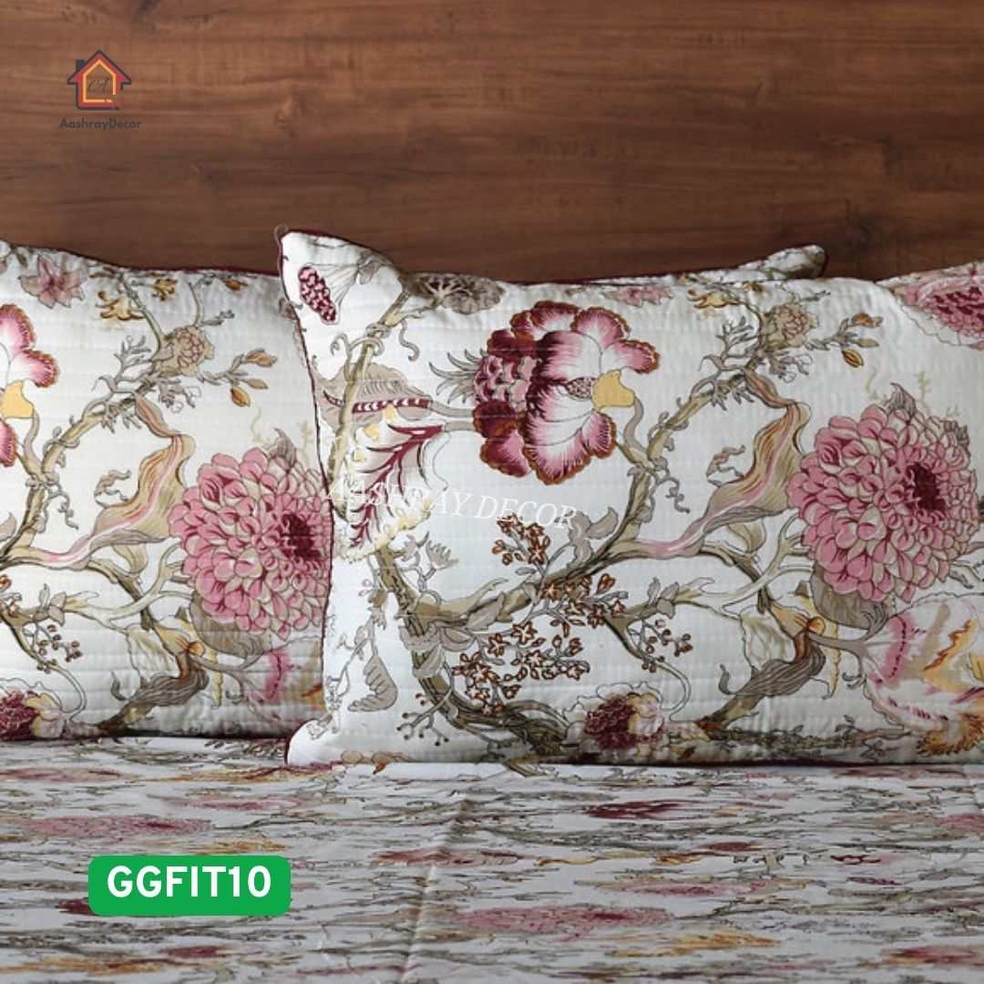 100% Cotton Elastic Fitted Bedsheet | Soft Touch | Anti-Fade | 275x275 cm | Royal Botanica