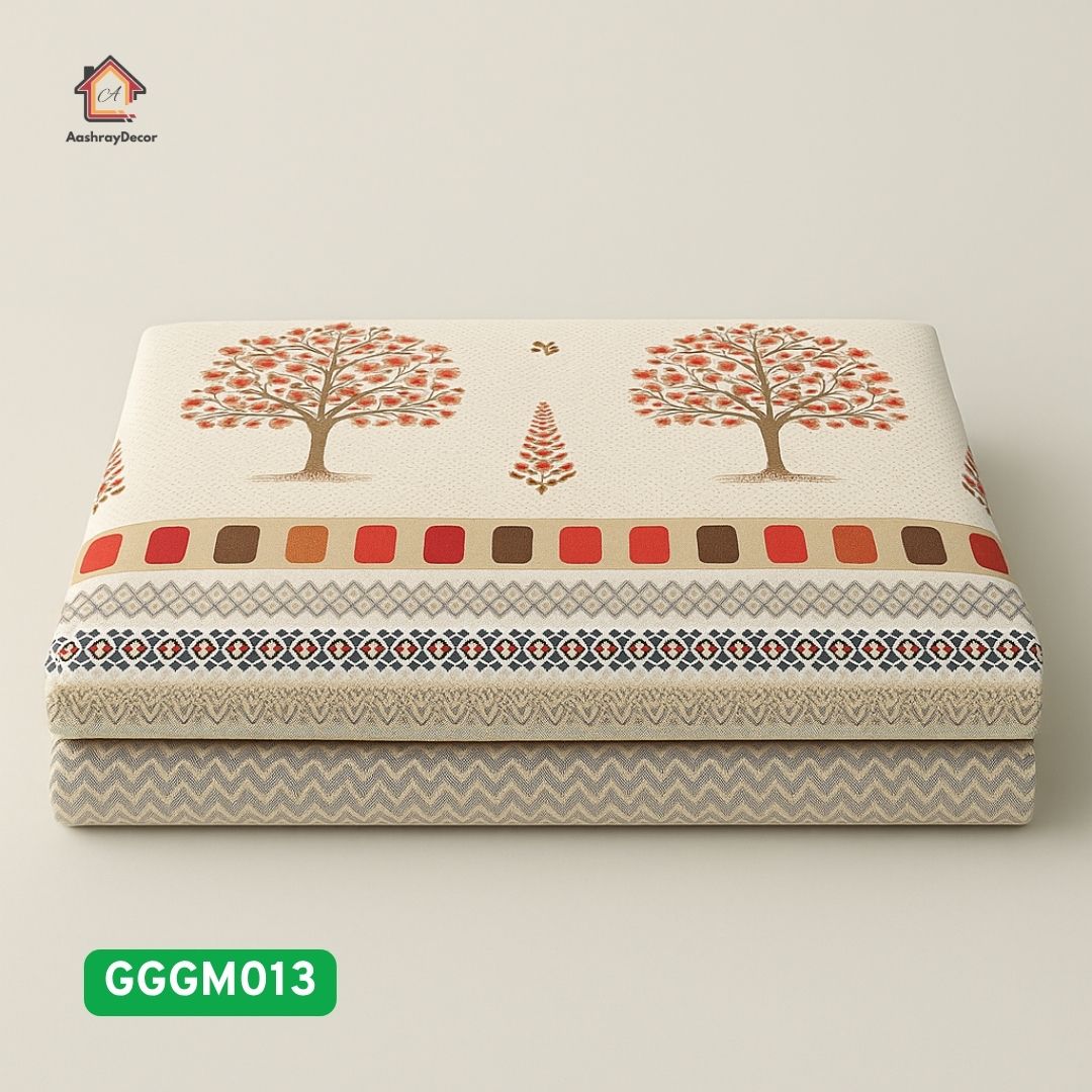 Padmaja 100% Cotton King Size Bedsheet with pillow covers | 120TC