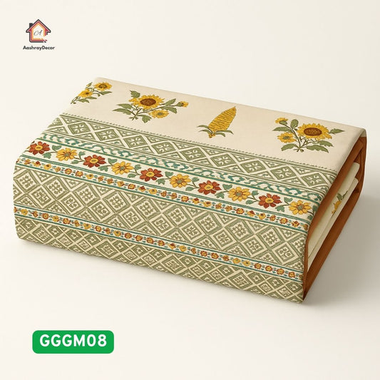 Sugandha – 100% Cotton Floral Bedsheet Set | King Size (108 x 108 in) | With 2 Pillow Covers