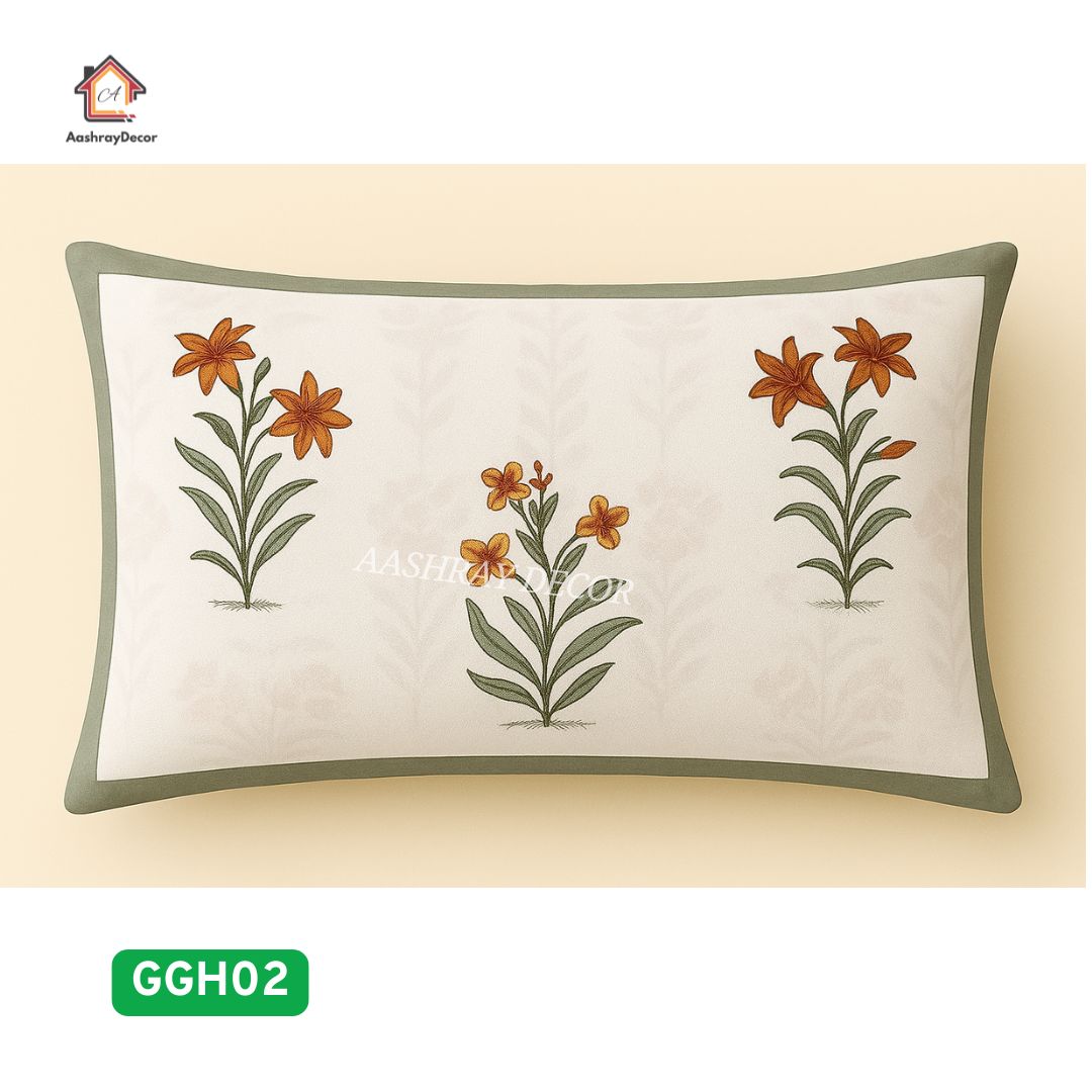 Saanjh – Heritage Handblock Cotton Bedsheet Set | 100% Cotton | 228 x 275 cm | With 2 Pillow Covers