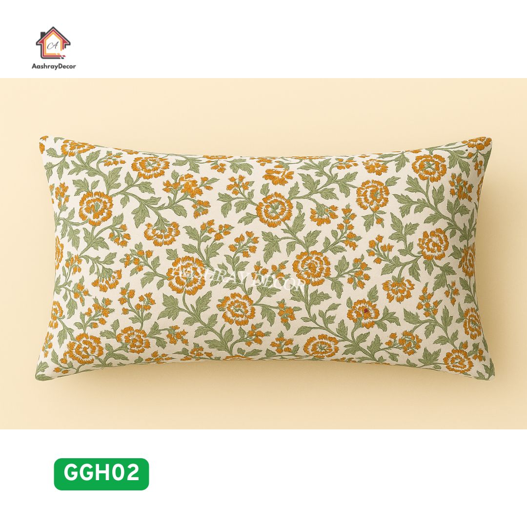 Saanjh – Heritage Handblock Cotton Bedsheet Set | 100% Cotton | 228 x 275 cm | With 2 Pillow Covers