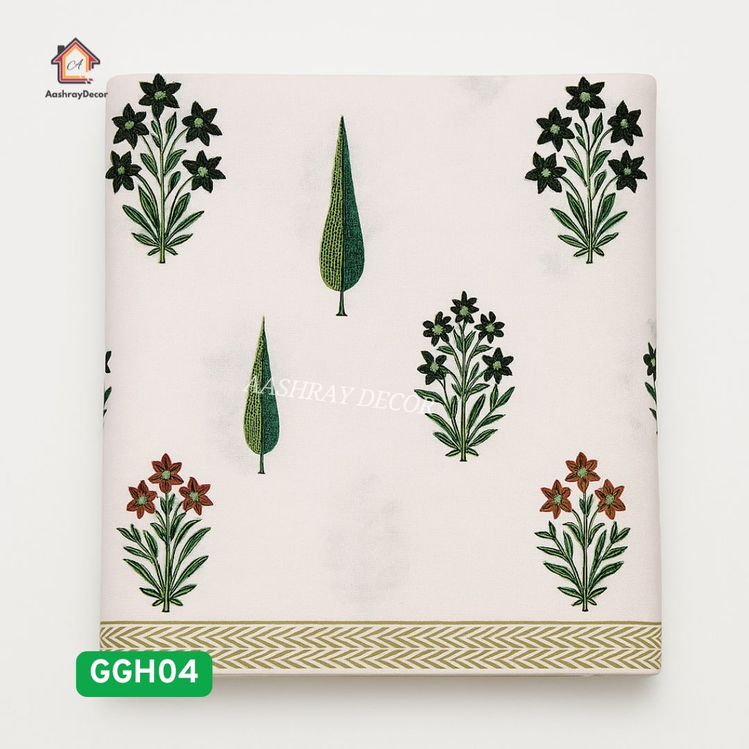 Royal Garden – 100% Cotton Heritage Print Bedsheet | King Size (228 x 275 cm) | With 2 Pillow Covers