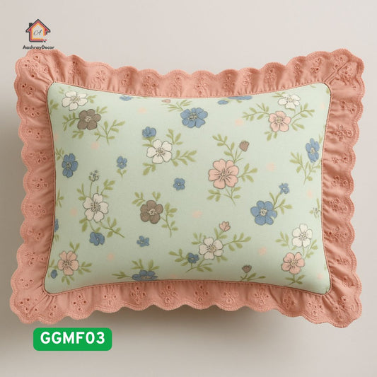 Mintbloom – 100% Cotton Bedsheet Set | Soft Floral Print | With 2 Pillow Covers | 300 TC