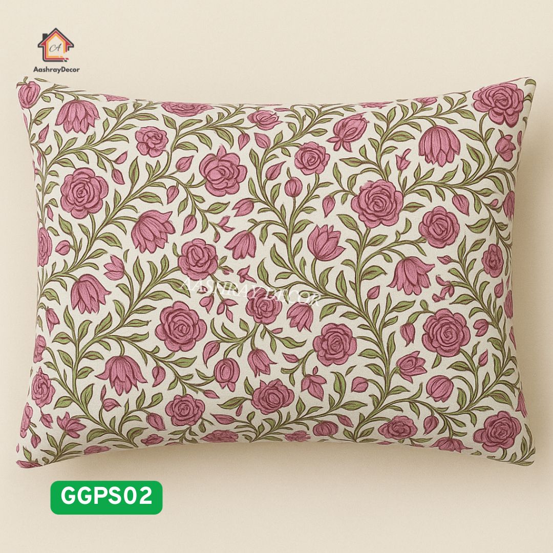 Parcel Screen Hand Block Printed Bedsheet | 100% Cotton | 275 x 275 cm