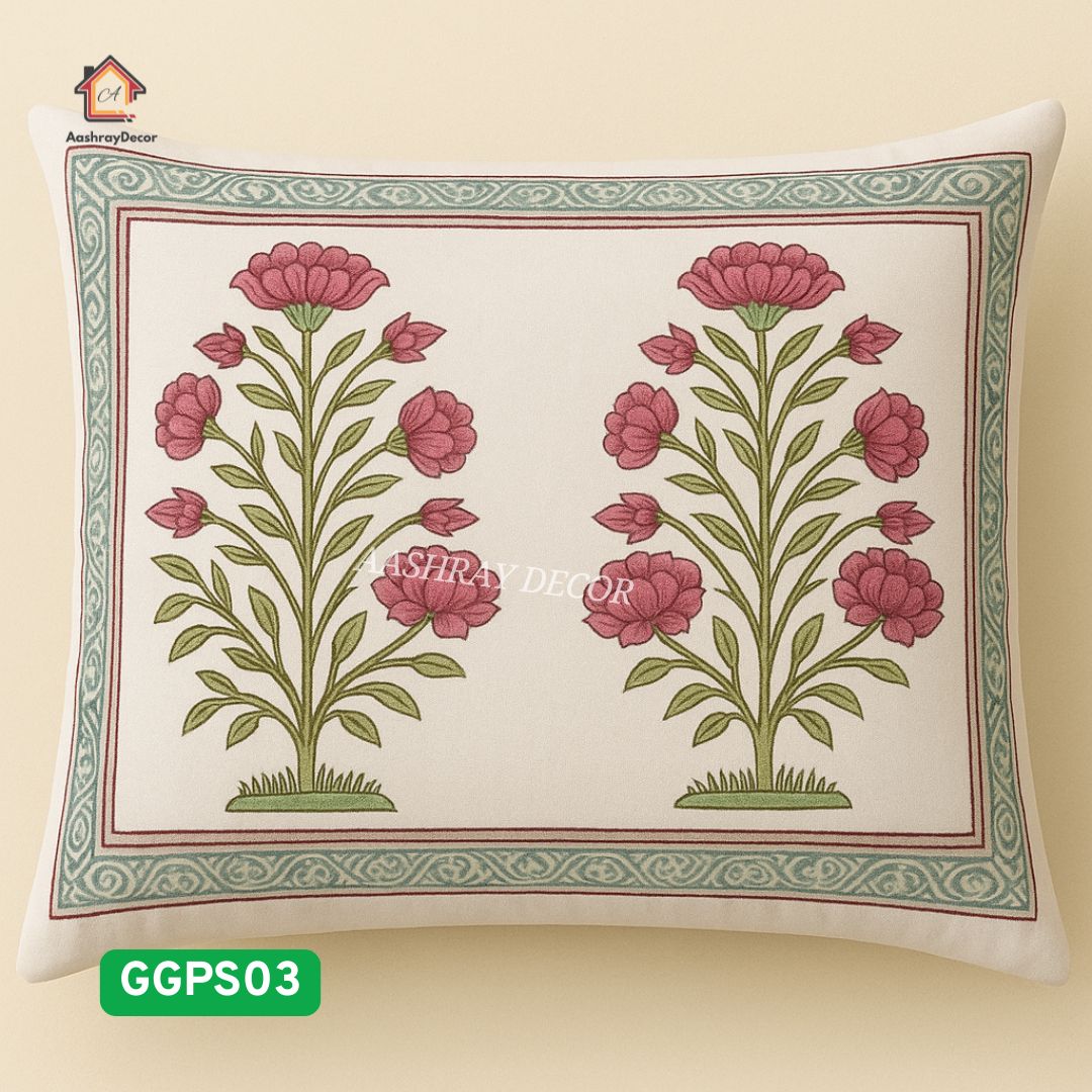 Parcel Screen Hand Block Printed Bedsheet | 100% Cotton | 275 x 275 cm