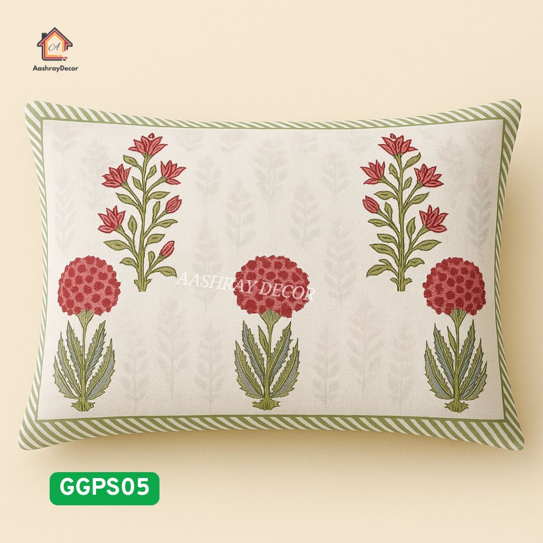 Parcel Screen Hand Block Bedsheet | King Size | 100% Cotton | 275 x 275 cm