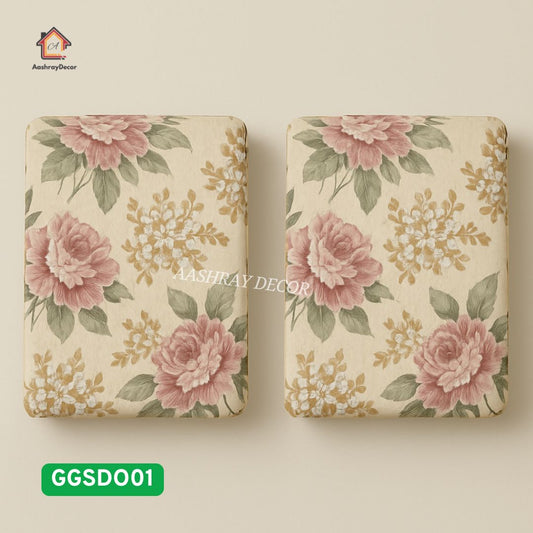 2 Pcs Floral Reversible Cotton Dohar Set  | 300 GSM | Soft & Lightweight for AC Room