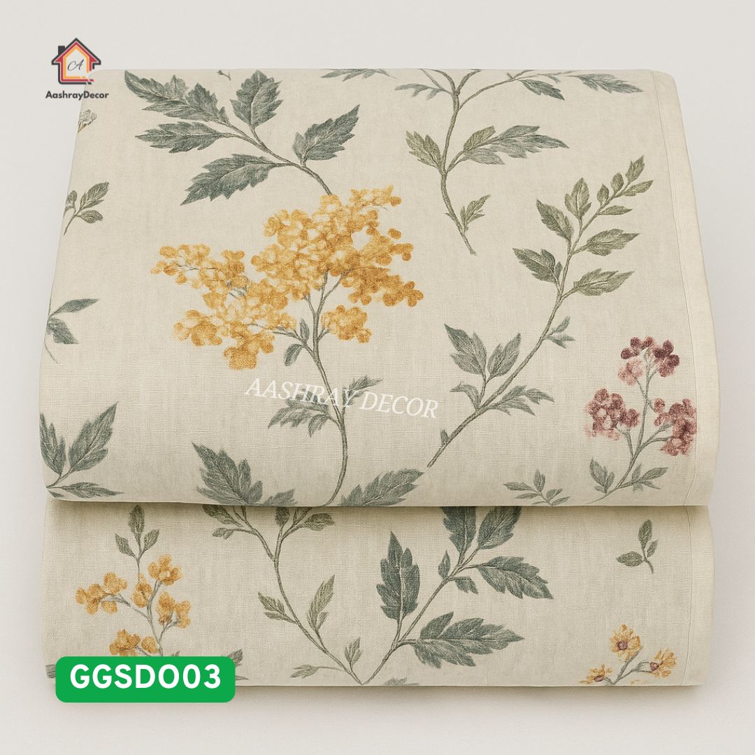 Blossom Haze – 2 Pcs Reversible Cotton Dohar Set  | 300 GSM | Floral Print