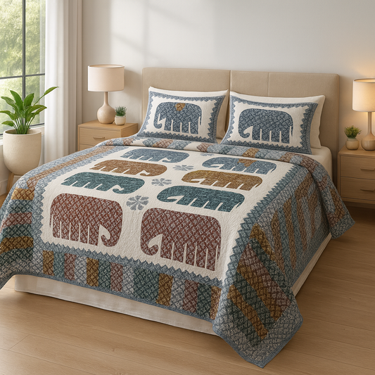 Sanganeri Hand Block Print Cotton Bedsheet – Double Bed (90×100 inches) | 2 Pillow Covers (Maroon Color) | JAIB03