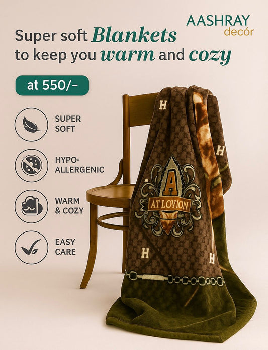 Heavy Winter Comfort Single Bed Blanket – Soft, Warm & Durable | GGBL3