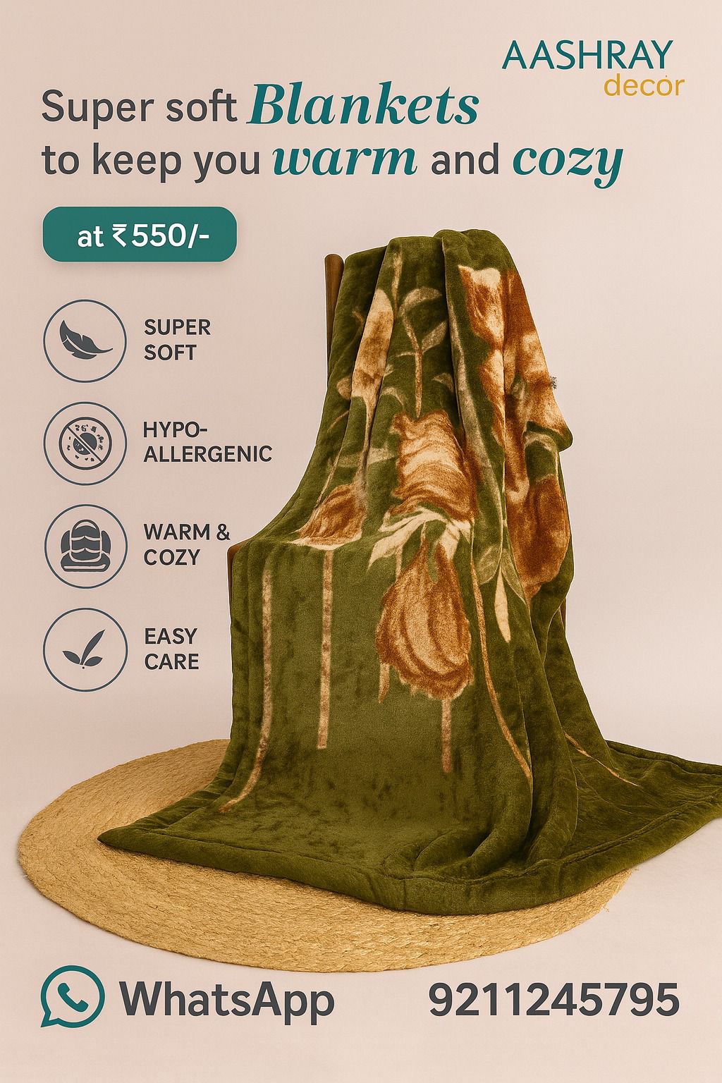 . Ultra-Soft Winter Single Bed Blanket – Designed for Peak Warmth | GGBL2