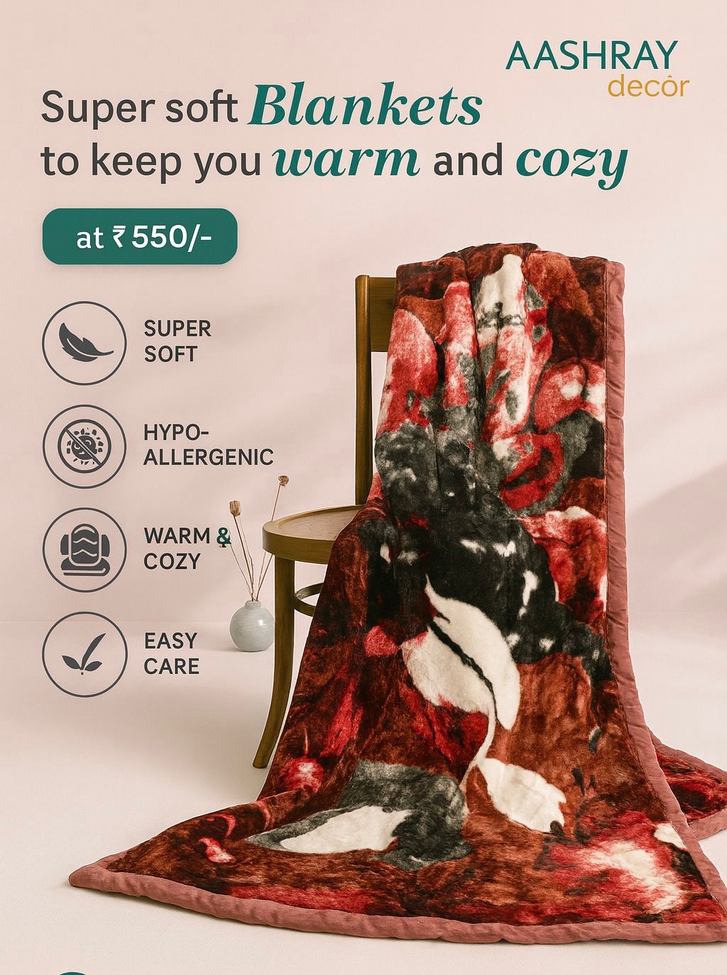 Premium Soft Single Blanket – Your Winter Essential | GGBL4